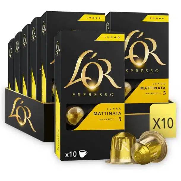 LOR Lungo Mattinata Kaffekapsler (10 x 10 stk)