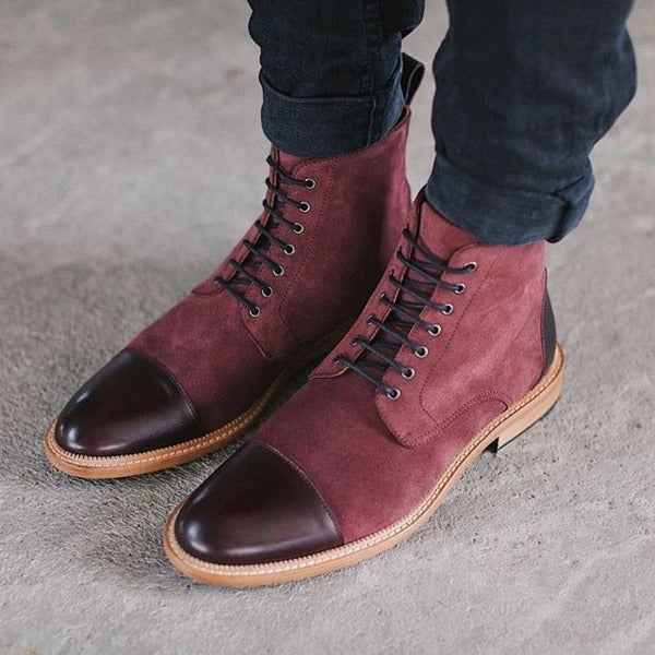 Men's Striders Suede - Wine Red / 46