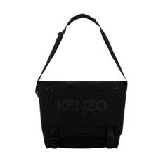 Kenzo, Taske, Herre, Sort, ONE SIZE, Læder, Messenger Taske