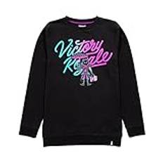 Fortnite Sweater Boys Kids Victory Royale Game Black Jumper T-shirt 15-16 Years