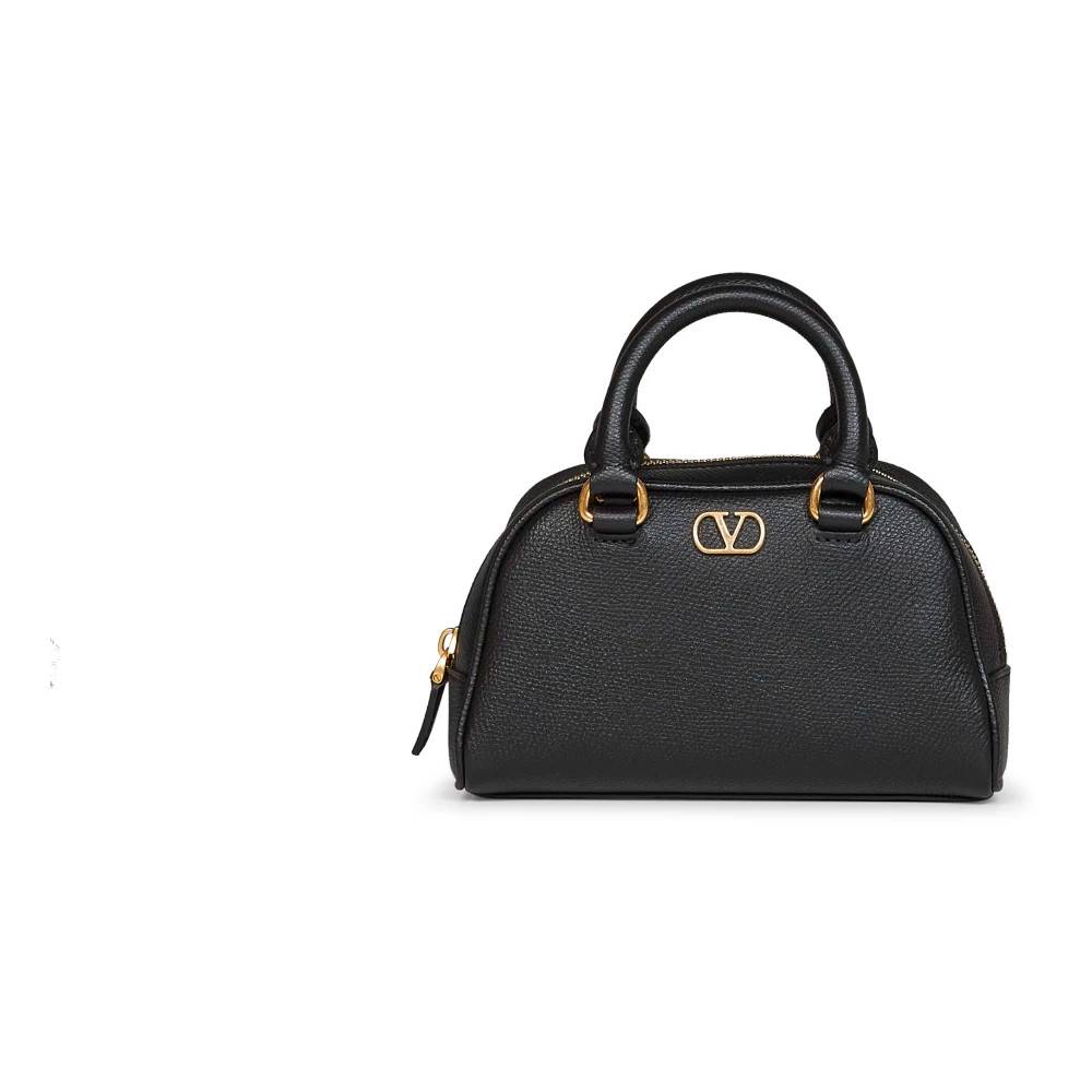 Valentino Garavani VLogo Signature Mini Dome Taske - Tasker - Dame - Sort - ONE SIZE - Uld