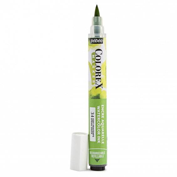 Colorex Marker Spring Green – marker med akvarellbläck och penselspets