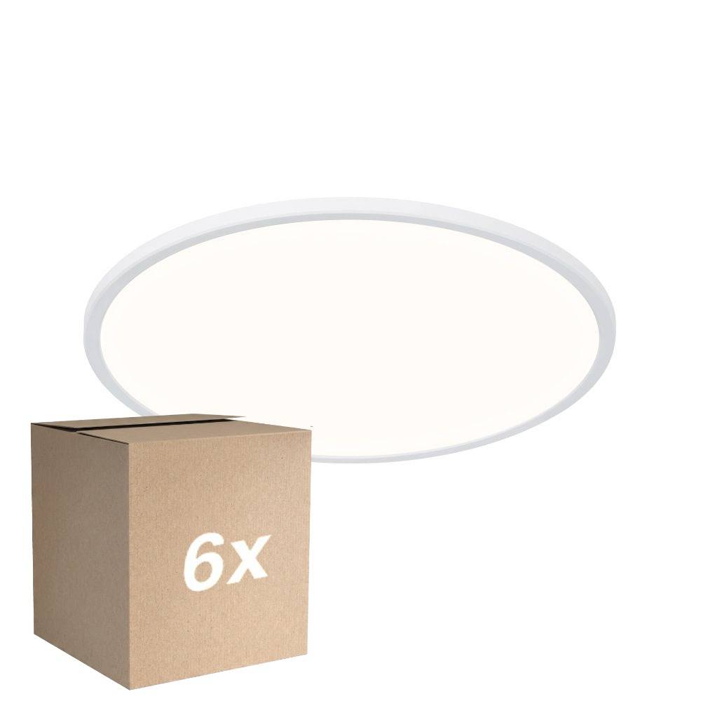 Fordelspakke 6x Nordlux LED Loftlampe Oja 42 Hvid 24W 2200lm - 830-840 CCT | IP54 - Dæmpbar
