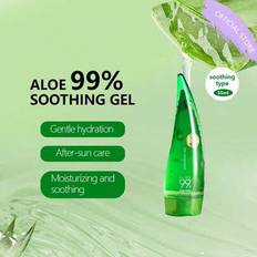 Aloe 99% Soothing Gel 55ml - Ingen klibbighet 99% Aloe Vera Solbränna Lindring - Lugnande och återfuktande, Fuktgivande, Lätt, Geltyp, Icke-fet, Snabb - 01 (En-Storlek)