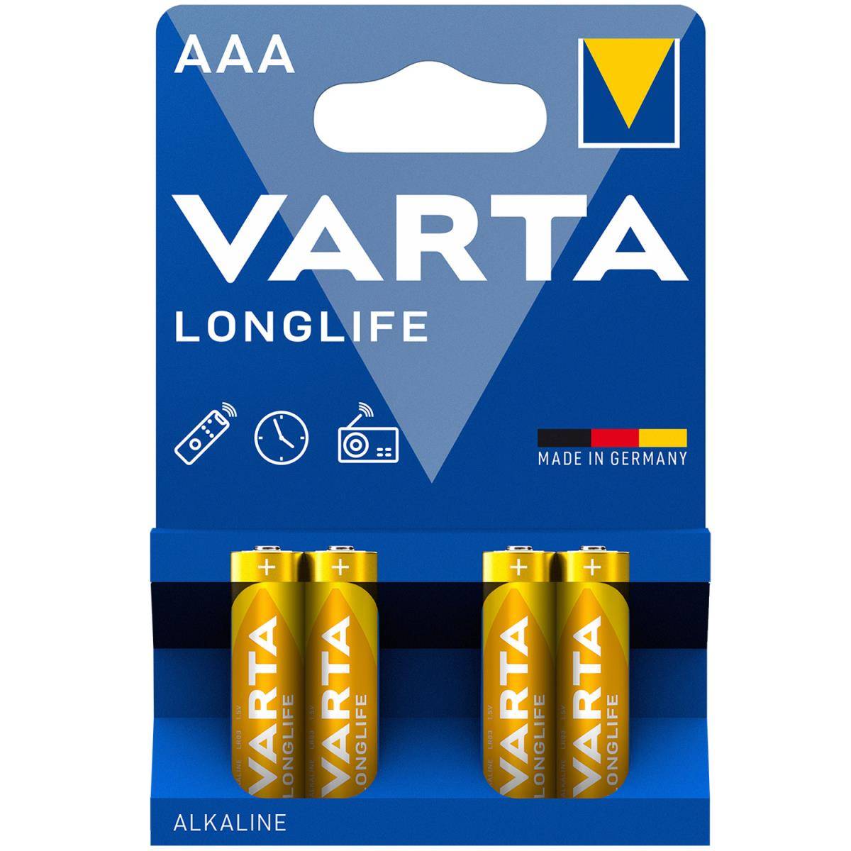 Varta: Longlife AAA / LR03 Batteri 4-pack