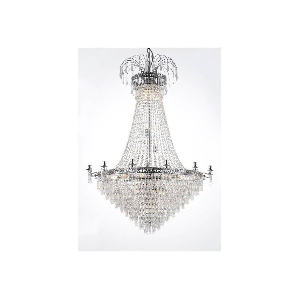Norrsken Design Kristallkrona Empire Classic Ny 10-Arm Xl Krom 95cm