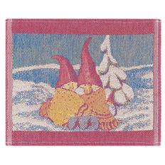 Diskduk Linneväveriet family 30×25 cm