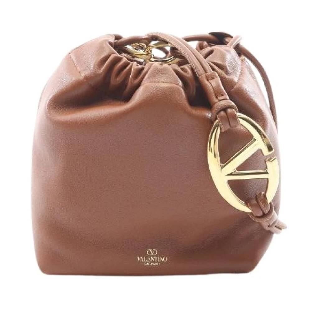 Valentino Vintage - Pre-owned Poof läderväska Vintage - Dam - ONE Size - Läder
