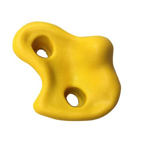 1 st plast barn barn bergsklättring trä vägg stenar hand fötter håller grepp kit med skruvar slumpmässig färg - Gul