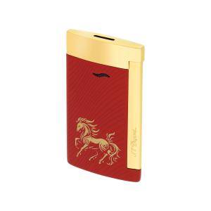 S.T. Dupont Slim 7 horse röd - Elegant och tunn torchtändare