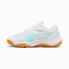 PUMA Solarflash III Indoor Sports Shoes Youth, Shoes, White/Electric Peppermint, 32.5