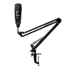 Marantz Pro Pod Pack 1 – Kit med USB-kondensatormikrofon för PC och Mac samt ljudkort och stativ. För inspelning, gaming, streaming och podcast