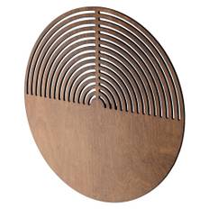 Vägglampa Erion Brun Ek Matt Ø 40 cm