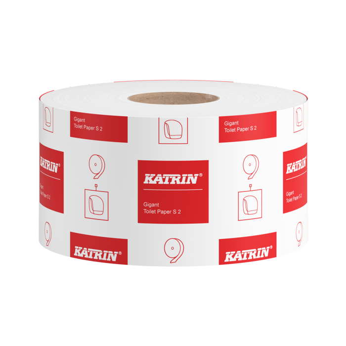 Toalettpapper Katrin Classic Gigant S2, 2-lags, 200m, 12rl (200m)