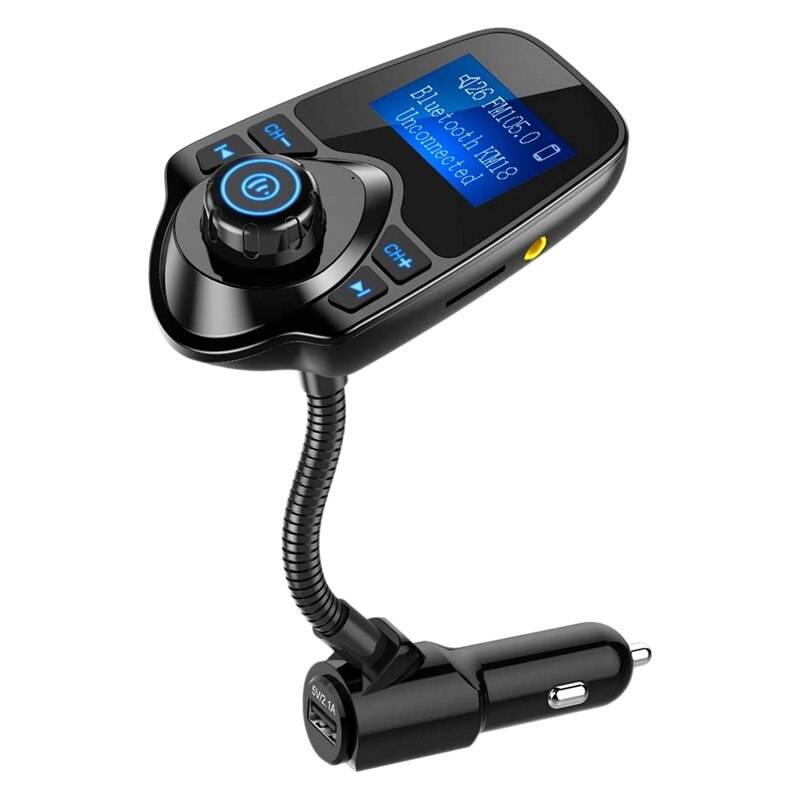 Bluetooth bil trådlös adapter fm-sändare mp3 radio musikspelare bilsats usb-laddare med handsfree-samtal