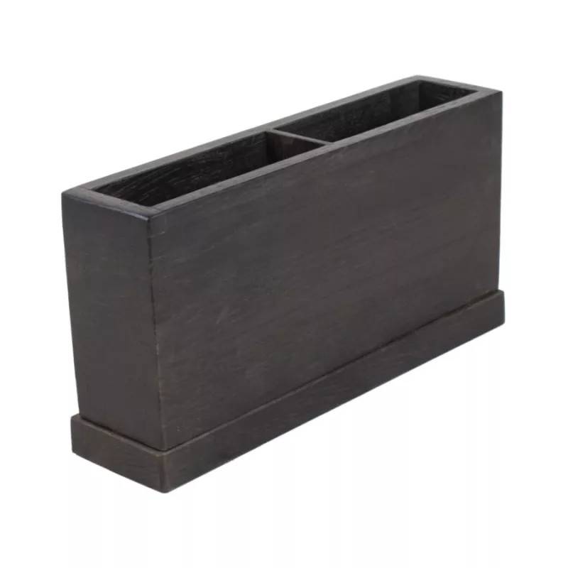 Besticklåda, liten, 2 fack - flera färgval (Havana black)