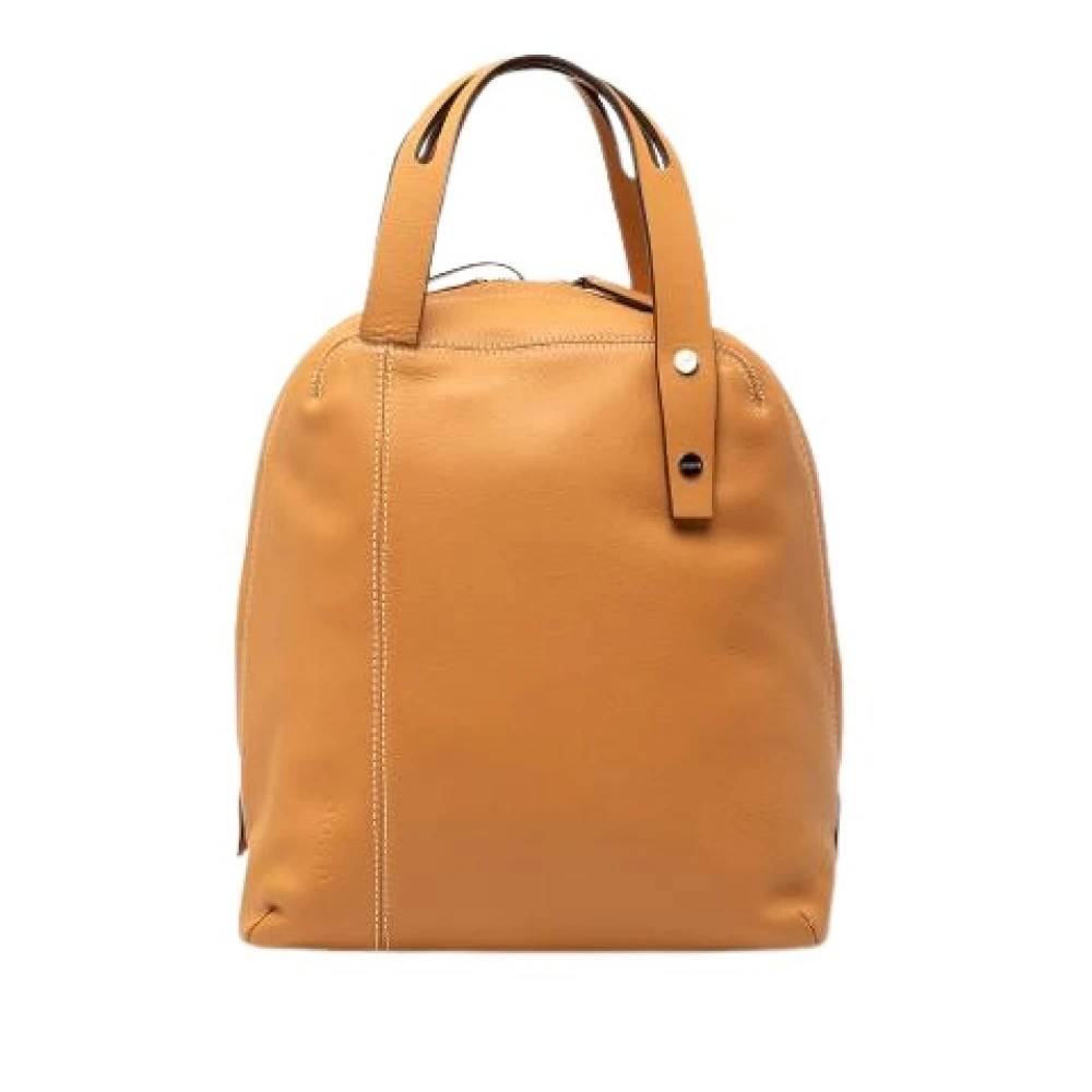 Loewe Pre-owned Pre-owned Leather Backpack - Vintage - Dame - Brun - ONE SIZE - Læder