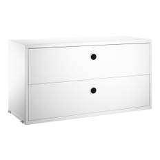 String - Byrå med lådor 78x30cm vit - Hyllor & Hyllsystem - Nils Strinning - Vit - MDF