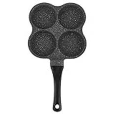 Frukost Stekpanna, Mini Pancake Maker 4 Hål Pannkaka Grillpanna Grillpanna för Pannkakor Crepe Maker