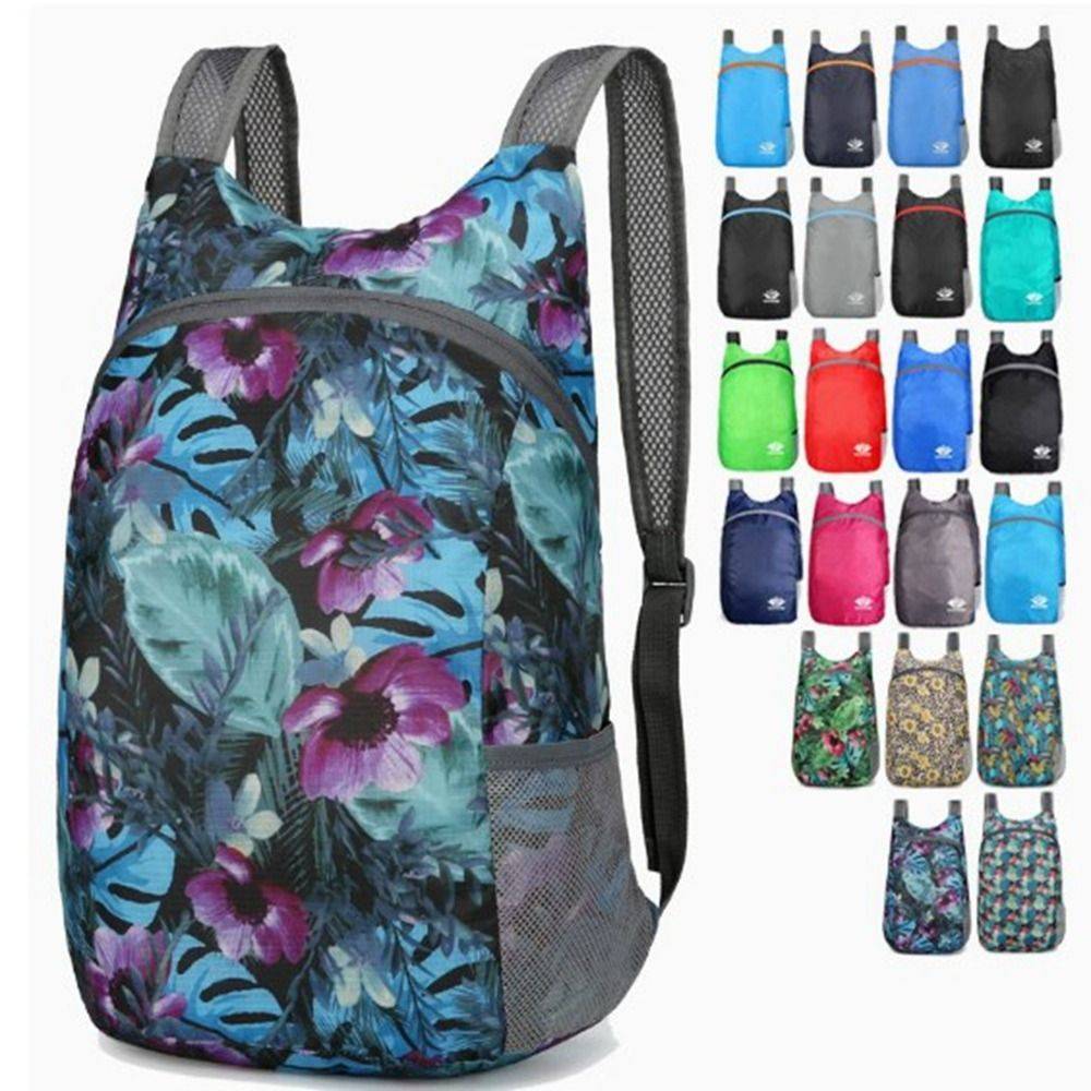 8 Colors Foldable Nano Waterproof Lightweight Packable Backpack Travel Daypack Men Women Daypacks Folding Handy Bag