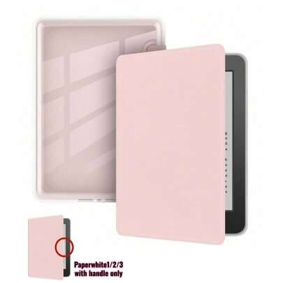 Apple Kindle Paperwhite Super Clear Acryl skyddsskal, mjukt TPU-kuddeskydd, automatisk väckning/viloläge - Rosa (Multi-size)