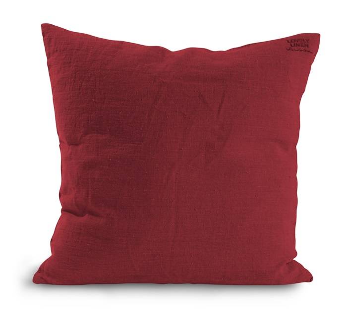 Lovely Pudebetræk 50x50 Real Red - Lovely Linen.