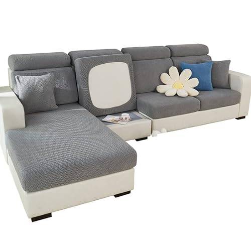 MINGPINHUIUS Stretchigt, universellt, elastiskt, halkfritt soffkuddfodral, sofföverdrag, L-formad soffa, schäslong