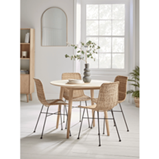 Chevron Oak Dining Table - Round