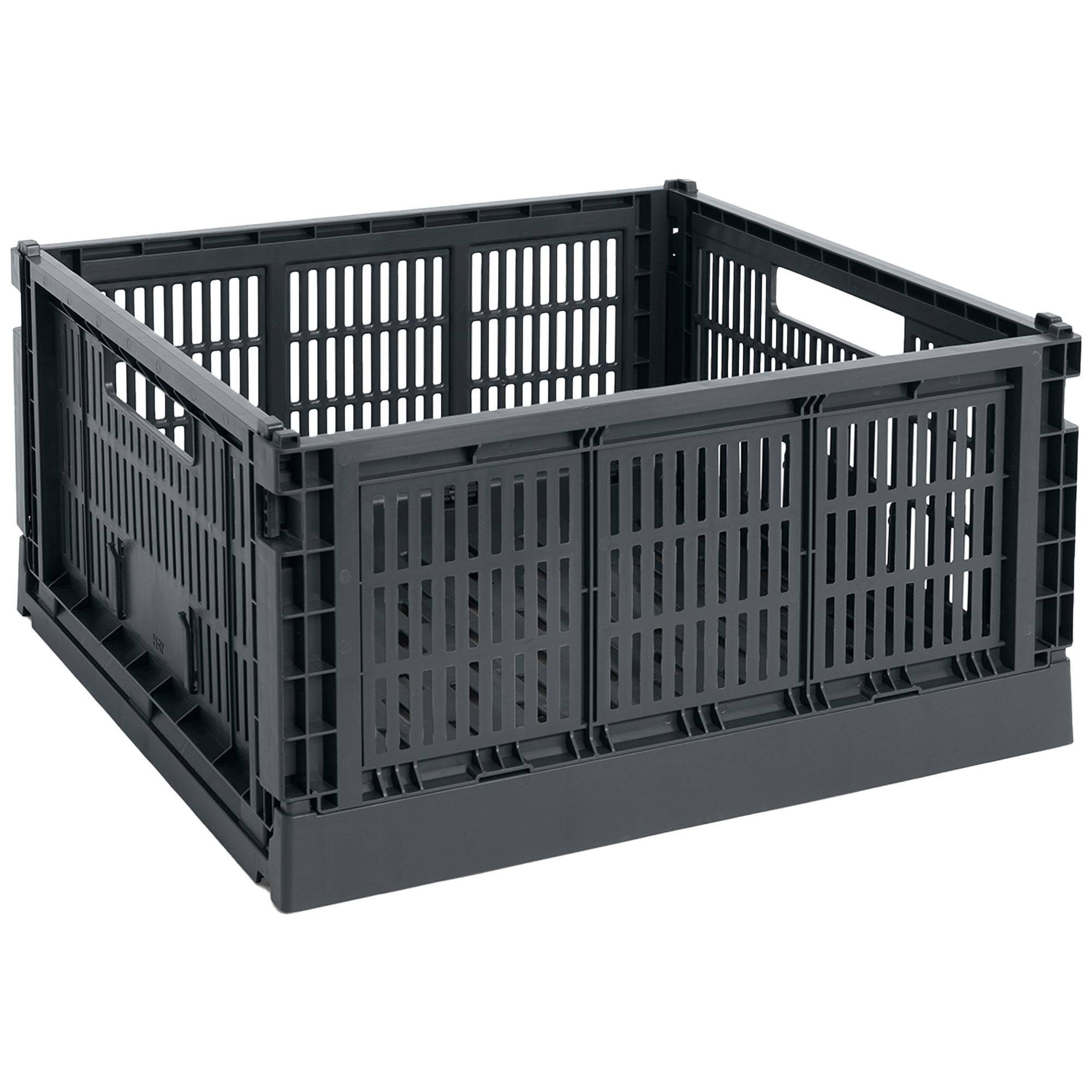 HAY Colour Crate Large Square Opbevaringskasse, charcoal