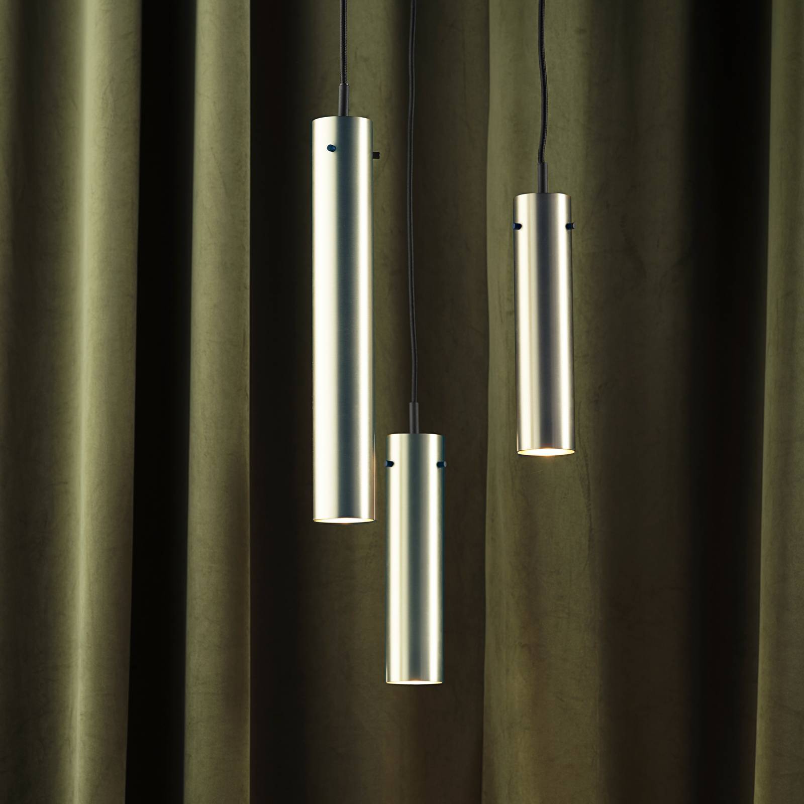FRANDSEN Design pendellampa FM2014, dimbar, Aluminium / grå / zink, Vardagsrum / matsal, Metall, Design, Pendellampa