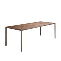 MDF Italia - Tense Material Table, 120x400, Wood - Matbord