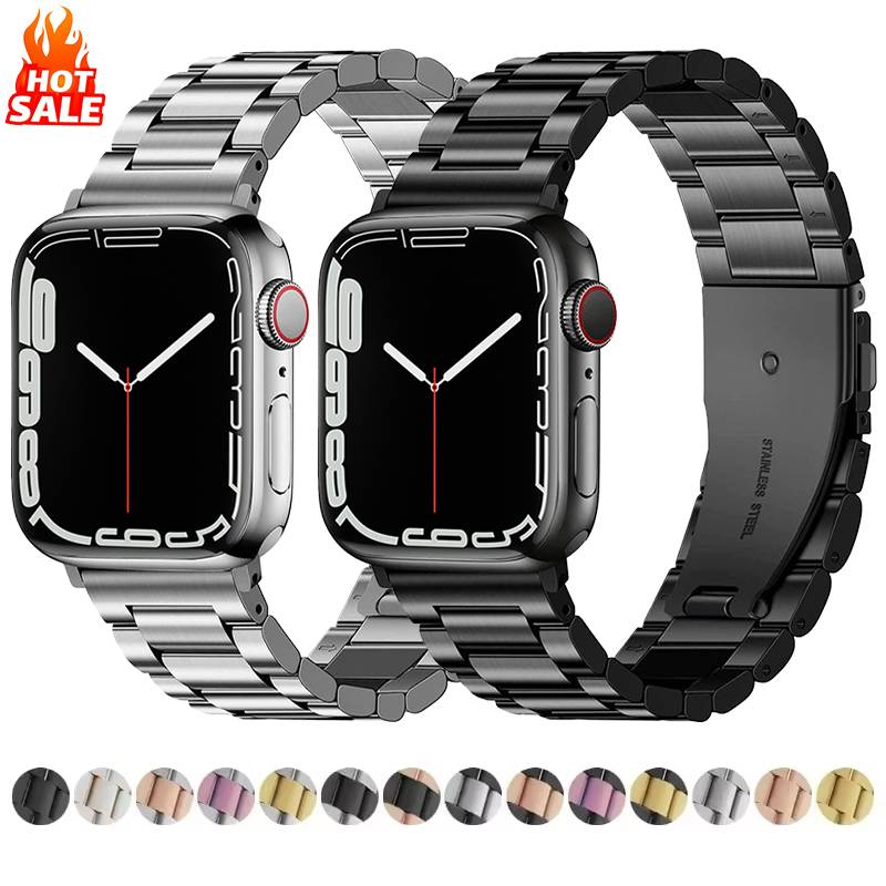 Stainless Steel Band for Apple Watch Ultra 2 49mm Series 10 46mm 42mm 9 8 7 45mm 41mm Metal Strap for IWatch 6 SE 5 4 40mm 44mm