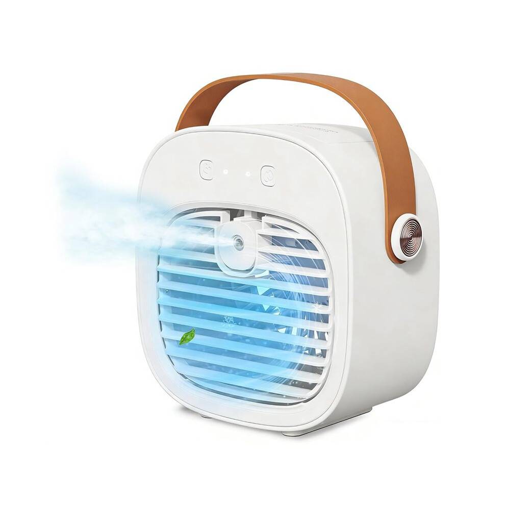 Portable Air Conditioner 4000mAh Rechargeable 3 Speeds Personal Air Cooler for Car Bedroom Home Outdoor