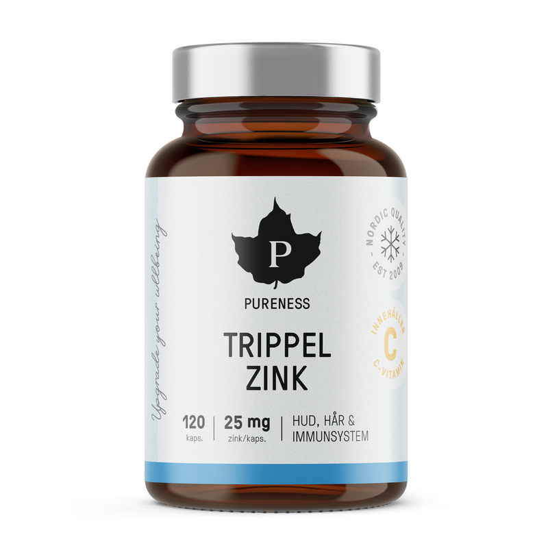 Trippel Zink Pureness - 120 kapslar