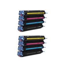 Rabattpaket! HP 124A - 2 x 4 färg BK-C-M-Y - Kompatibel - 124A - 17.000 sidor