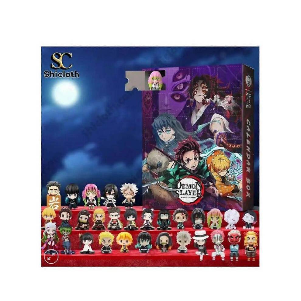 (Type 1) Demon Slayer MINI Tanjiro Zenitsu Inosuke Muichirou Giyuu Anime Figures Action Figurine Model Collectible Statue