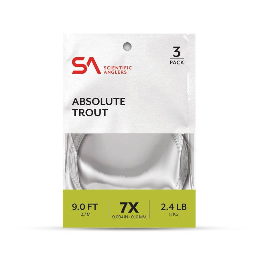 Scientific Anglers Absolute Trout Leader 9 fot 3 stycken