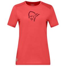 Norrøna Women's Femund Equaliser Merino TShirt Merinotröja Dam Storlek L Färg röd