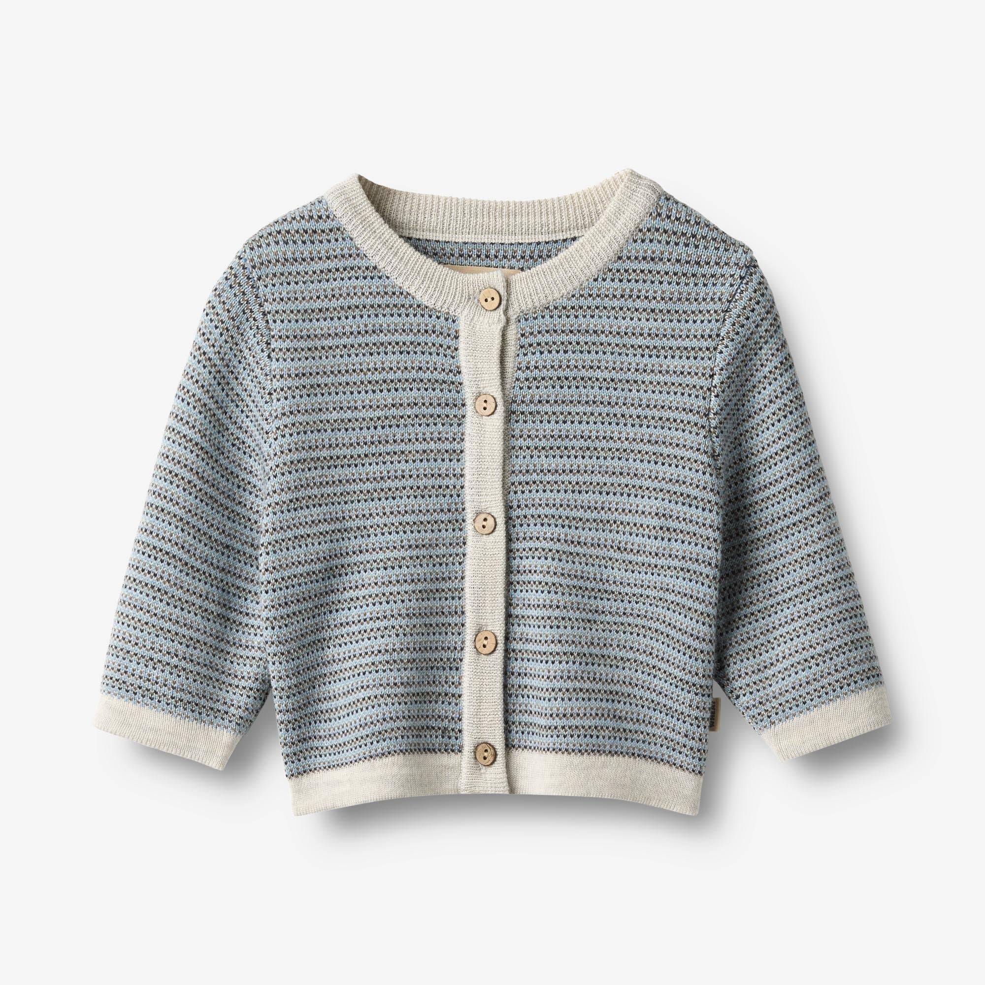 WHEAT® - Knit Cardigan Nico - bluey - Str 68.