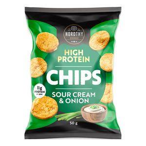 Nordthy Linse Chips High Protein Sour Cream & Onion - 50 g