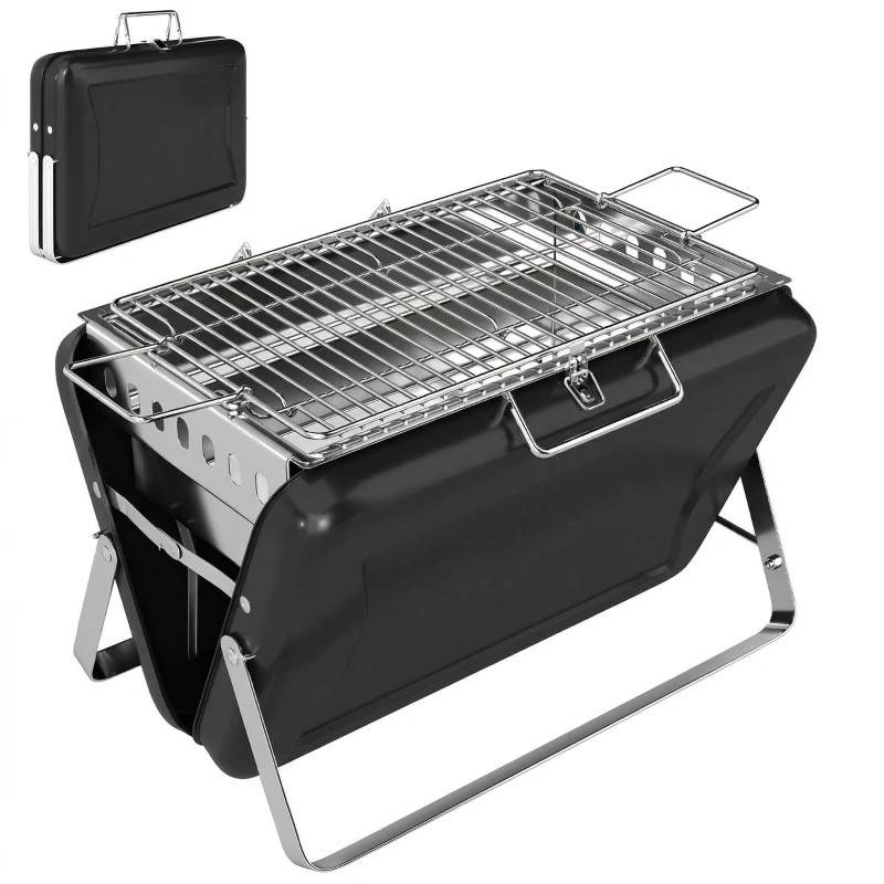 Kolgrill med grillgaller hopfällbar