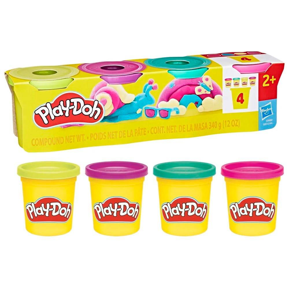 Play Doh Modellervoks Vibrant 4 Pak