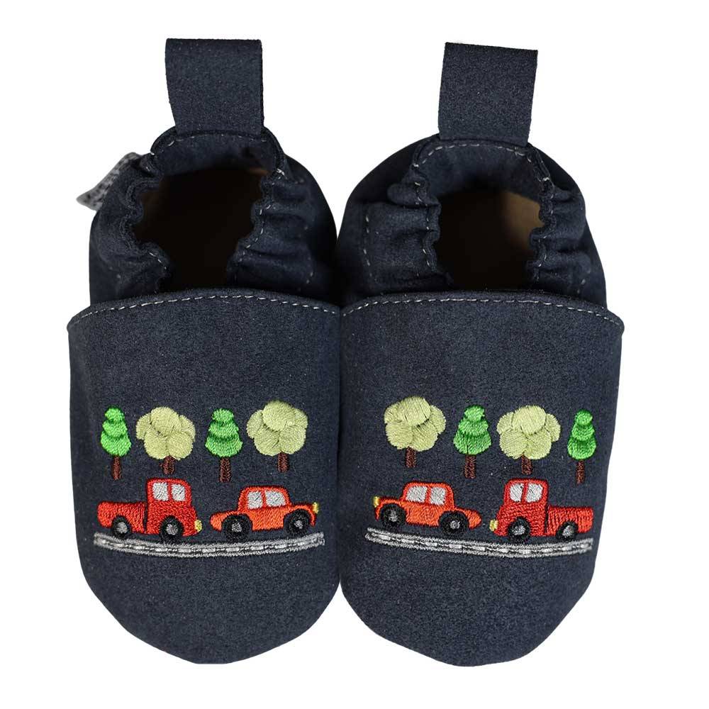 Kinderschuhe RecyStep Autos blau