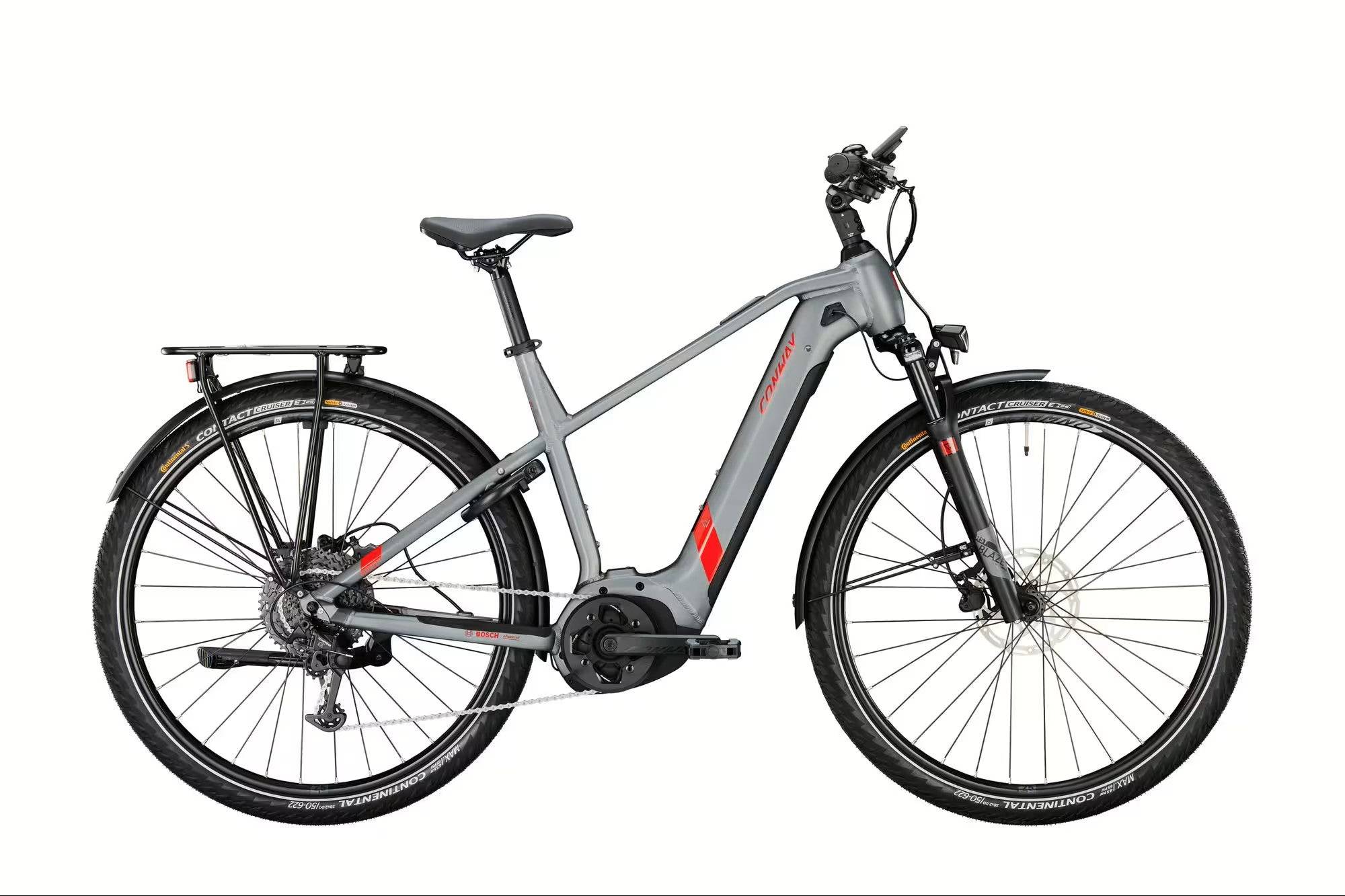 Cairon T 2.0 500 9-speed Hr El-cykel - 51cm (ca. 170-185 cm) / Gråt