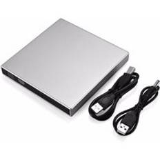 Bärbar usb 2.0 extern dvd-rw cd-rw cd dvd rom-spelare driva skrivare rewriter brännare för bärbar dator windows 7/8