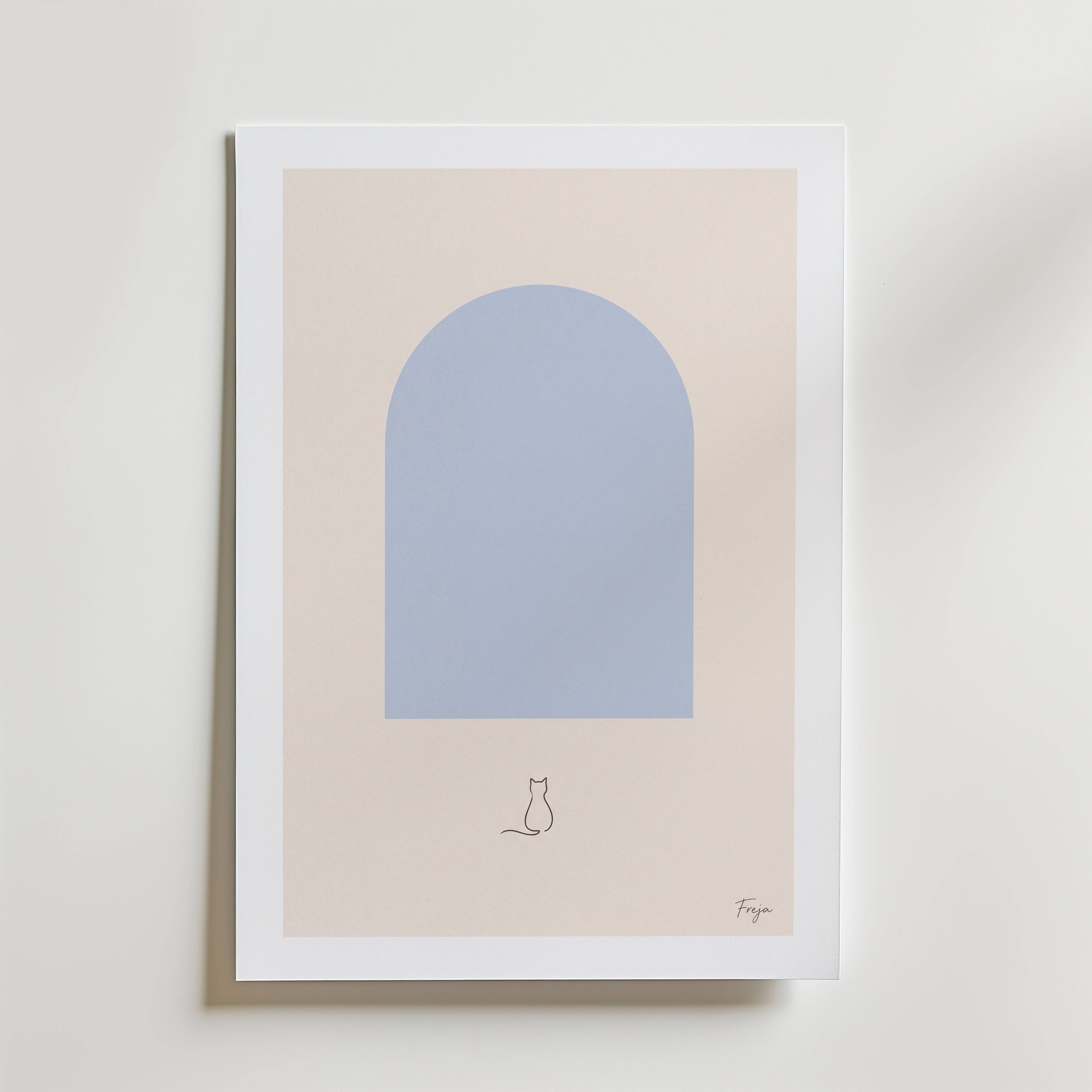 Freja Lund Ro - Fine Art Poster 30x40 cm Med passepartout