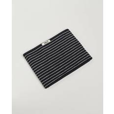 Tekla Organic Terry Bath Towel Black Stripe