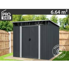 Redskabsskur Redskabsrum Haveskur m/ovenlys 2,38x2,79x2,02m, 6,64m²,ProShed®, Antracit