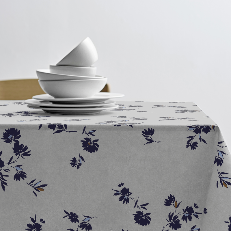 Södahl Silhouette Akrylduk med antiglid - Cloud grey - 100% Bomull