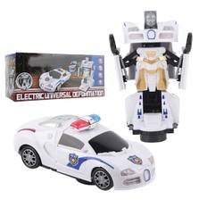 2 i 1 børn Elektrisk RC racerbil Transformering Vehicle Robot Model Legetøj med lys
